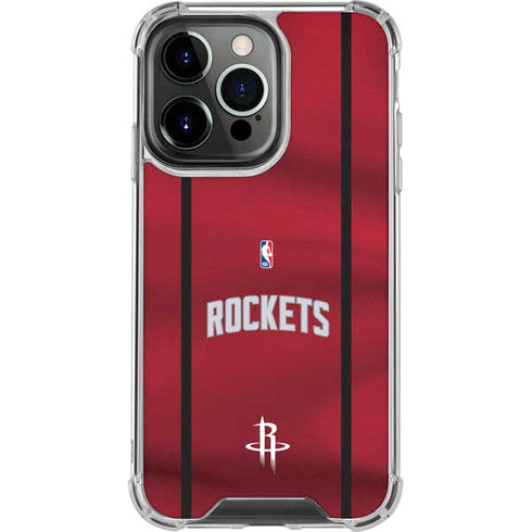NBA Houston Rockets Jersey iPhone 15 Pro Max Clear Case